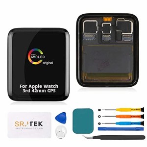 SRJTEK For Apple Watch Series 3 3rd generationch 専用液晶パネル タッチパネルデジタイザー ＬＣＤスクリーン 統合画面交換修理用キッ