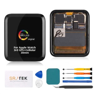 SRJTEK For Apple Watch Series 3 3rd generationch 専用液晶パネル タッチパネルデジタイザー ＬＣＤスクリーン 統合画面交換修理用キッ