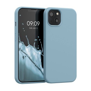 kwmobile スマホケース 対応: Apple iPhone 13 ケース - TPU リキッド シリコン カバー - 耐衝撃 傷防止 サラサラ Case