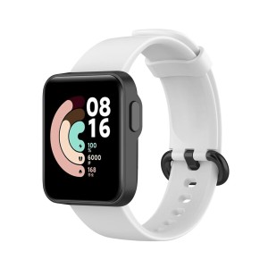 (Comtax) for Xiaomi Mi Watch Lite/Redmi watch ベルト 交換用バンド 柔らかいシリコン替えストラップ スポーツ 調整可能 対応 (ホワイ