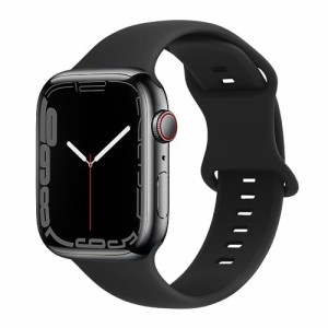 スポーツバンドコンパチブルApple Watch バンド49mm 45mm 44mm 42mm 41mm 40mm 38mm 女性男性用ソフトシリコン防水バンドコンパチブルiWa