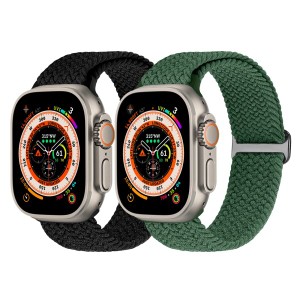 アップルウーブンストラップ Apple Watch バンド 38mm 40mm 41mm 42mm 44mm 45mm 49mm 女性用、男性用 伸縮性のあるストラップ 弾性ナイ