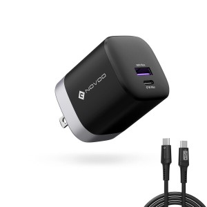 NOVOO 67W 2-Port USB C 充電器 PD急速充電器 (USB-A&USB-C)MacBook/PD対応Windows PC/ノートPC/iPad/iPhone/Android スマートフォン/AQU