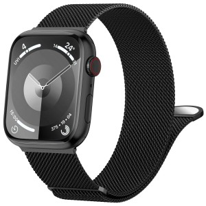 (HEARTBOOM) コンパチブル Apple Watch バンド アップルウォッチ バンド ステンレス留め金製 Apple Watch ベルト長さ無段階調整 マグネッ