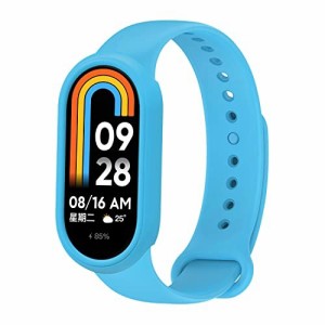 (Seltureone) セット xiaomi smart band 8 保護フレームケース+交換ベルト シリコン製バンド スマートバンド8バンド 保護カバー 充電対応