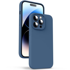 Supdeal 液体シリコンケース対応 iPhone 14 Pro Max、(真の液体シリコーン) (カメラレンズ保護) (指紋防止) (ソフトタッチ) (耐衝撃) 4層