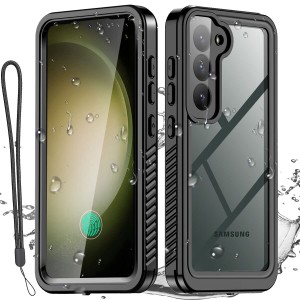 AICase Samsung Galaxy S23 Plus ケース 防水 クリアウォータープルーフ 耐衝撃 防塵 防雪 フルボディ 頑丈 透明 水中 電話ケース Galaxy