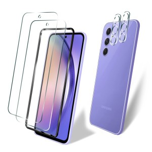 2枚 FOR Galaxy A54 5G SC-53D / SCG21 用のガラスフィルム + 2枚 カメラ保護フィルム+ SC-53D / SCG21 硬度9H 旭硝子製 高透過率 FOR Ga