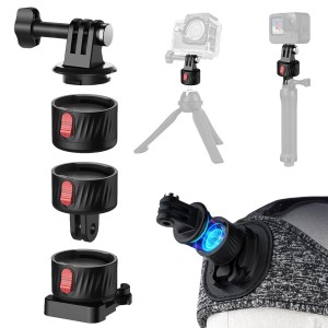 ParaPace Magnetic Quick Release Adapter for Gopro,4 in 1 Tripod Mount Accessories for Bike/Helmet/Clamp Clip Mount/Suction Cup f