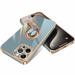 iPhone15 Pro Max 用 ケース リング付き アイフォン15pro max カバー スマホケース リング 耐衝撃 携帯カバー 薄型 TPU シリコン スタン