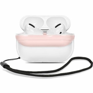 ＣｉｔｙＫｏｄａ AirPods Pro 用 ケース 透明 イヤホン用 TPU素材 可視LEDライト 小型 軽量 無線 携帯便利 耐衝撃 防塵 大人 ギフト エ