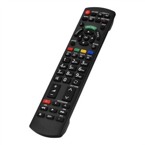 Zerone テレビリモコン 交換用 リモートコントローラ 小型 省エネ 性能安定 パナソニックテレビ用 黒