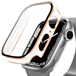 DYAOLE 対応 Apple Watch Series 9/8/7 ケース 45mm アップルウォッチ9/8/7 ケース 45mm 光沢2色ケース 対応 アップルウォッチ カバー ガ