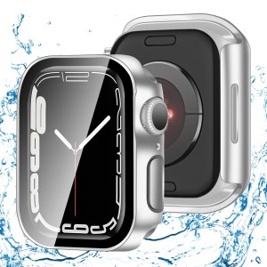 FAZHAN 対応 Apple Watch Series 9/8/7 45mm ケース アップルウォッチ9/8/7 45mm ケース 3D直角ケース 対応 アップルウォッチ カバー ガ
