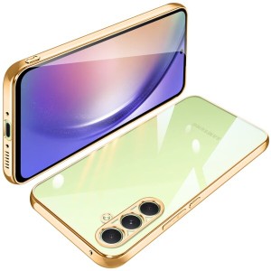 Galaxy A54 ケース クリア SC-53D SCG21 ギャラクシーA54 透明 カバー TPU 薄型 軽量 耐衝撃 メッキ加工 ソフトケース 人気 保護カバー(