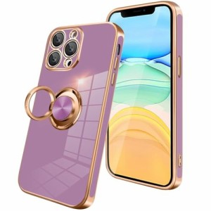 iPhone11 ProMax ケース リング付き スマホケース iphone 11 promax 耐衝撃 メッキ加工 TPU 携帯カバー 車載ホルダー 360度回転 多機能 