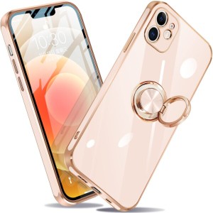 Ｍｏｎｔｕｅ iPhone 12 ケース リング付き 薄型 軽量 TPU 車載ホルダースタンド機能 アイフォン12 スマホケース レンズ保護 指紋防止 耐