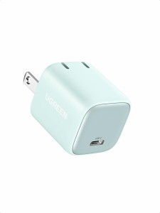 UGREEN Nexode Mini 30W PD 充電器 USB-C 急速充電器 GaNFastII(窒化ガリウム)採用 超小型 折畳式プラグ PD/PPS/QC4+/SCP規格対応/PSE技