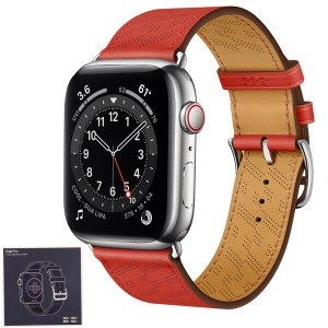 iWatch シリーズ8/7/6/5/4/3/2/1/SEエディション/スポーツ 38/40/41/42/44/45/49mm用バックル付きステンレスアダプターと付け替えができ