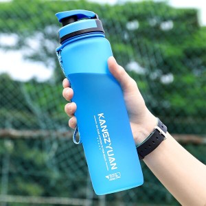 ボトル 水筒 ポータブルストロースポーツウォーターボトル フィルター付き 650 1000ml BPAフリー プラスチックウォーターボトル 自転車 