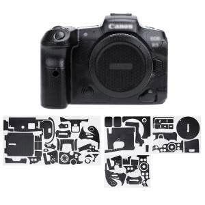 カメラ 保護レザーフィルム カメラ本体 保護フィルム キヤノン Canon EOS R6 EOSR6 カメラ 用 3M材料 ウーブンブラック