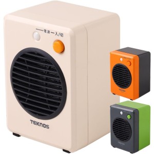 TEKNOS モバイルセラミックヒーター  転倒防止OFF機能付き セラミックヒーター ミニヒーター 小型ヒーター 足元 電気 暖房 ヒーター 電気