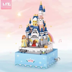 LOZ1220 城（オルゴール）LOZ miniブロック おもちゃ 玩具 6歳以上 大人の積み木 積み木 ミニブロック ブロック 創意 DIY 組み立て トレ