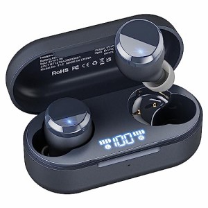 TOZO Tonal Dots (T12) ワイヤレスイヤホンENC ノイズキャンセリング 専用アプリ LEDディスプレイ電池残量表示/55時間音楽再生/瞬時接続/