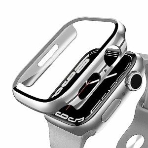 ANYOI 対応 Apple Watch ケース 44mm 保護 ケース アップルウォッチ カバー ガラスフィルム 一体型 メッキ加工 アップルウォッチ ケース 