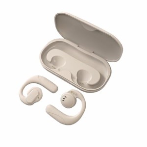DW10 耳掛け式 Bluetooth 5.3ワイヤレスイヤホン 耳を塞がない Hi-Fi 通話ノイズキャンセル 外部音が聞こえる マイク付き ブルートゥース