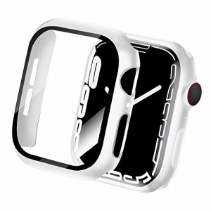 HELOGE for アップルウォッチ カバー 44mm Apple Watch ケースse 第二世代/se/6/5/4 44mm 対応 ップルウォッチ ケース 日本旭硝子材 耐衝