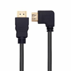 KKM-ラブショー0.15m 0.3m 0.5m短いHDMI ケーブル，4k /1080PHDMI 延長ケーブル, HDMI 1.4オス-メス 90度L字型左右向きHDMI 延長ケーブル