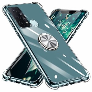 OPPO Reno5 A ケース リング付き クリア TPU オッポ リノ レノ5 A 携帯カバー 耐衝撃 透明 車載ホルダー対応 一体型 落下防止 防塵 変形