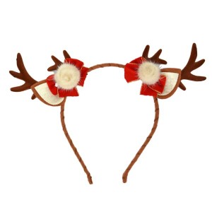 (AOIREMON) クリスマス トナカイ ヘッドバンド ベル付き コスプレ 誕生日会 コスチューム衣装 クリスマスパーティーに 大人子供兼用 (鹿