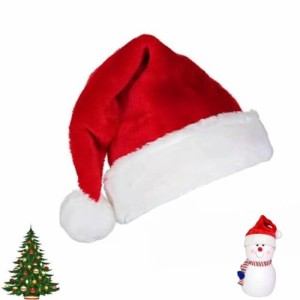 (seninhi) クリスマス帽子 クリスマス サンタコスプレ サンタ帽 大人用 赤 暖かい コスチューム 小物 仮装 ふわふわ クリスマスパーテ 男