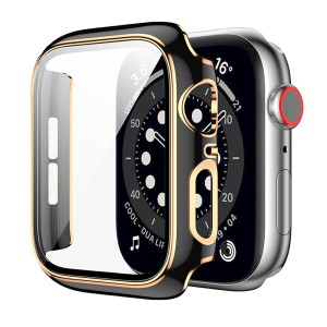 ILYAML for Apple Watch ケース Apple Watch Series 3/2/1 38mm 用 ケース 一体型 Apple Watch 3/2/1 38mm対応 日本旭硝子材 二重構造 ap