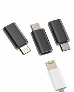 ライトニング メス マイクロusb オス アダプター(3個セット)Lightning to Micro usb 変換アダプタアップル アンドロイド プラグ あだぷた