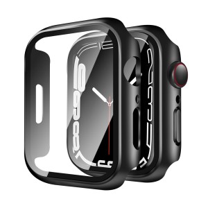 YUGYUG for アップルウォッチSE2/SE/6/5/4 カバー 40mm Apple Watch SE2/SE/6/5/4 カバー 40mm PC素材 アップルウォッチ ケース ガラスフ