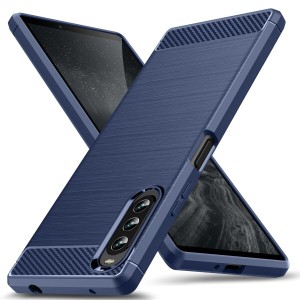 Xperia 10 IV ケース SO-52C SOG07 ケース 耐衝撃 TPU 薄型 炭素繊維スマホケース スリム ソフト シリコン 耐久 カメラ保護 ソニー エク