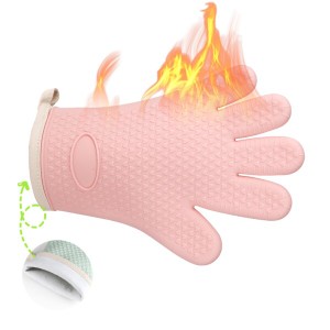 JYLRX耐熱オーブンミトン シリコンミトン 耐熱グローブ オーブン手袋,耐熱 防水 滑り止め,シリコンキッチン手袋,電子レンジ調理、ケーキ