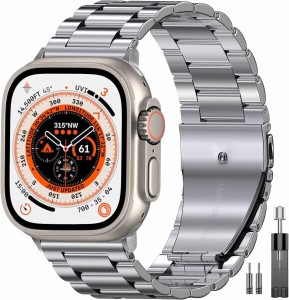 (AMAPC) for Apple Watch バンド Apple Watch 38mm 40mm 41mm バンド ステンレス製 アップルウォッチ バンド 交換ベルト Apple Watch Ser