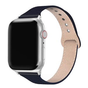 ンパチブル apple watch バンド 38mm 40mm、女性ガールウォッチストラップ交換用、本革ルプアッープ交換用細いストラップリストバンド iW