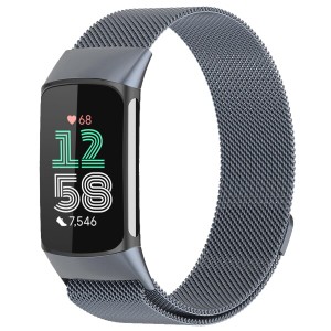 (LanQii) バンド Fitbit charge 6 / Fitbit charge 5 対応 磁気バックル ストラップ メッシュ織り クイックリリース 時計バンド 交換ベル