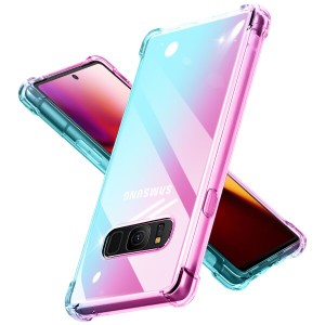 Galaxy S8 ケース グラデーション クリア 全面保護カバー 耐衝撃 衝撃吸収 tpu 耐震 ソフト軽量 薄型 落下防止 SC-02J SOV36 カバー 米軍