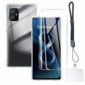 対応 ASUS Zenfone 8 ZS590KS ケース クリア ケース ASUSZS590KS カバー TPU 保護ケース カバー背面 + ZS590KS ガラスフィルム ASUS ZS59