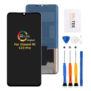 SRJTEK For AMOLED Xiaomi Redmi Note 10 Pro 液晶パネル Mi CC9 Pro/Note 10/Note 10 Lite 画面交換修理用 タッチパネルセット 6.47イン