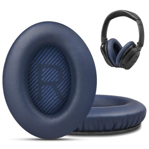 GEVO イヤーパッド イヤークッション 交換用 Bose Quiet Comfort 35ヘッドフォンに適用 ヘッドホンパッド 遮音 ソフトレザー 高密度フォ