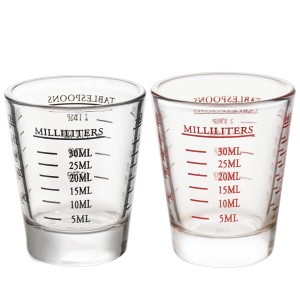 エスプレッソショットグラス 耐熱ガラス製 計量カップ お酒グラス オンスカップ ワイングラス リキュール、ウイスキーウォッカ用 居酒屋 