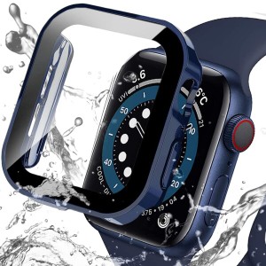 Miimall 対応Apple Watch 8 41mm/7 41mm 新型防水ケース 直角タイプ 防水 くもり止め アップルウォッチ8 2022 41mm 一体型新型ケース防塵