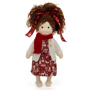BlissfulPixie ウォルドルフ人形 手作り人形 Waldorf Doll - Eva 30cm 柔らかい 女の子 かわいい ぬいぐるみ 子供たちに最適な人形